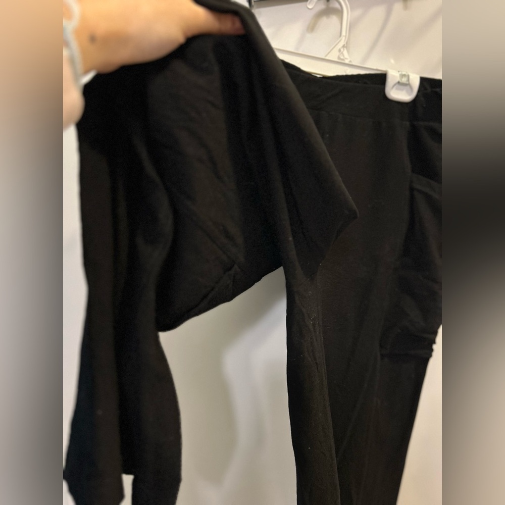 Eileen Fisher Viscose Blend Black Pants with Pockets - Picture 8 of 11